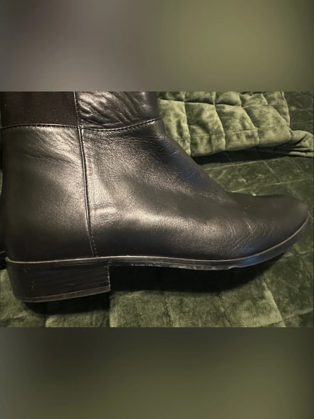 Michael Kors Black Leather & Stretch Over-the-Knee Boots